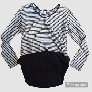 Zara Striped Long Sleeve Top size L